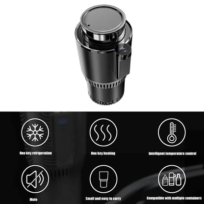 Chauffe-tasse de bureau pour voiture 12 V avec affichage de la température 2 en 1 Support de tasse à boisson intelligent Refroidisseur de boisson Chauffe-biberon