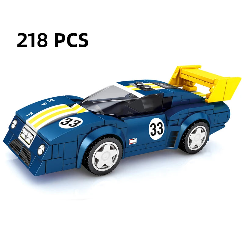 67 models City Racing Car Speed Champions Sports Building Blocks Bricks Classic Rally Super Racers F1 Great Vehicles kits toys