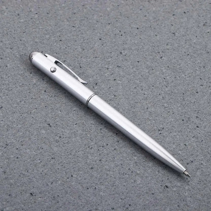 School Creative Drawing Magic Writing Silver Stationery Invisible Ink Pen UV Light Pen Ballpoint Pens Magic Secret Pen