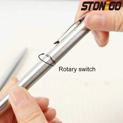 STONEGO Invisible Ink Pen with UV Light Magic Secret Writing Ballpoint Multi Function Pen for Office School Supplies