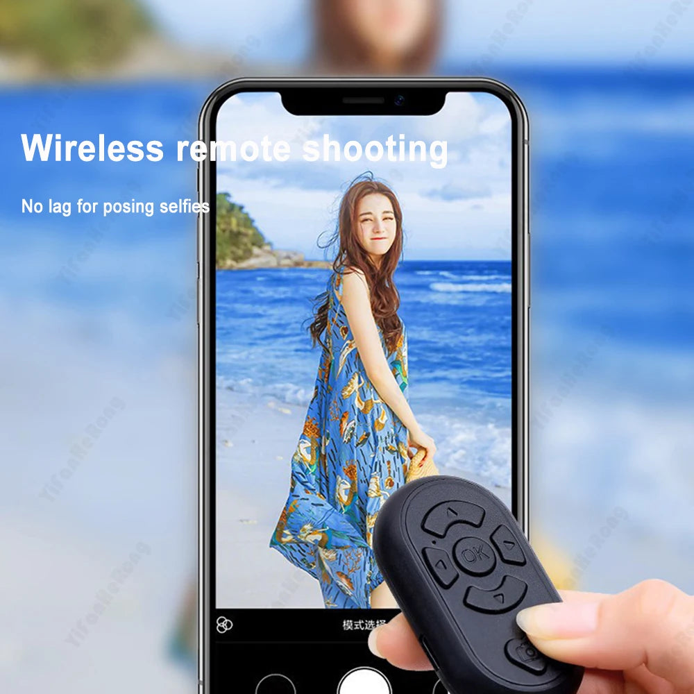 Universal Mobile Phone Selfie Shutter Bluetooth-compatible Remote Control Button For Tik Tok e-book Wireless Controller