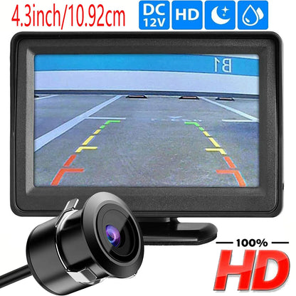 4.3 Inch TFT LCD Car HD Monitor Reverse Camera Security Display for Reverse Backup Camera Parking Camera Drive Recorder