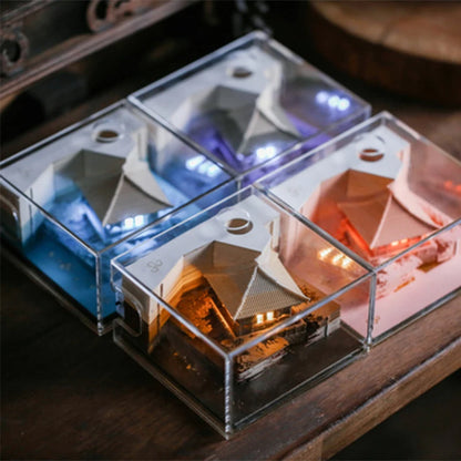 Omoshiroi Block  3D Memo Pad Arch Pavilion Notepad Led Diy Craft Office Accessories Wedding Bridesmaid Gift Message Note Paper