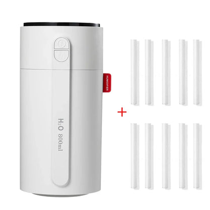 800ML Smart Induction Air Humidifier 2000mAh Battery USB Rechargeable Essential Oil Diffuser Air Humidifier for Home Car
