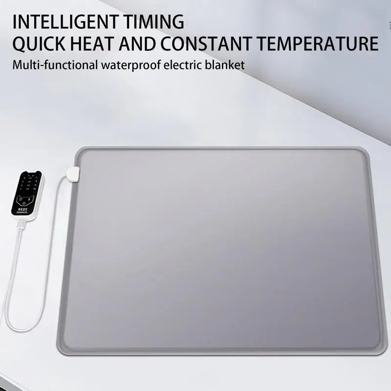 Pet Heating Pad Electrical Mat Cat Dog Waterproof Heating Pad Indoor Animals Even Heating Beddings For Cold Weather Warm Keeping