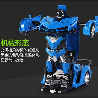 BGTOY RC Car 4WD Remote Control Deformation Robot Car Boy Anime Model Transformation 20CM Action Figures For Kids Toys Gifts