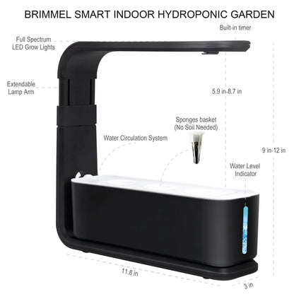 Vertak Hydroponics Kitchen Kit Indoor Growing Systems Mini Smart Home Garden With LED  Light