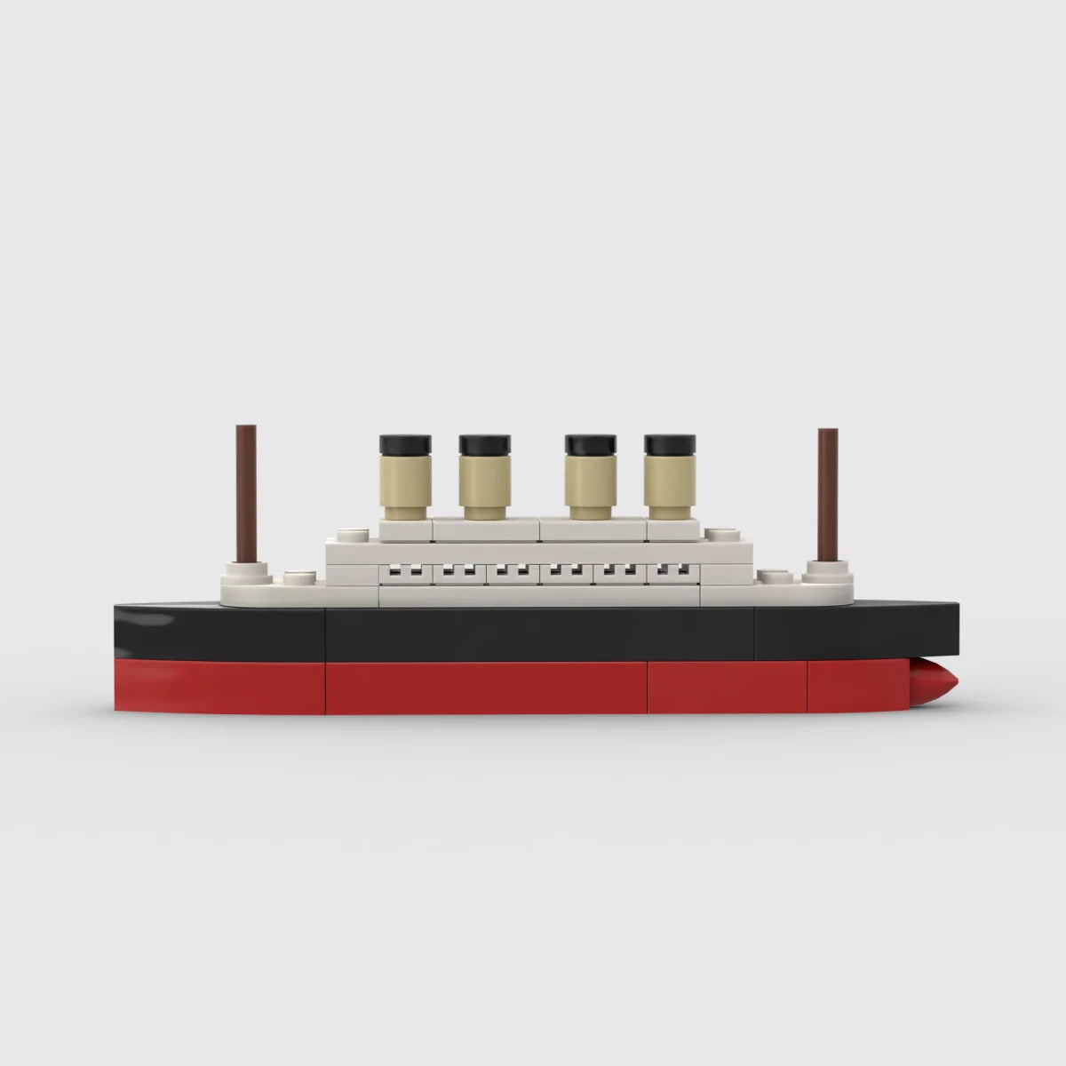 RMS Cruise Sank Titanic Break In Half With Case Model Sets Ship Building Blocks MOC Shipwreck Boat Construction Kid Toys Gifts