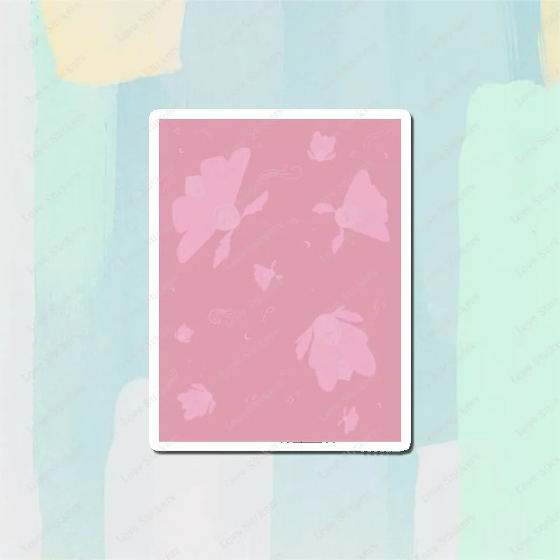 Pastel Moths 5PCS Stickers for Living Room Bumper Anime Cute Kid Car Art Print Window Home Decor