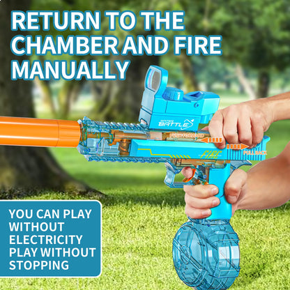 Transparent Sand Eagle Linkage Version Electric Water Gun Large Capacity Continuous Shot Water Fight Water Gun Toys