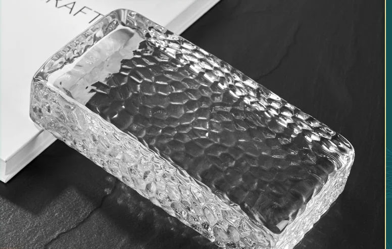 Ultra White Series Solid Hot Melt Crystal Brick Glass Brick Partition Wall Transparent Square
