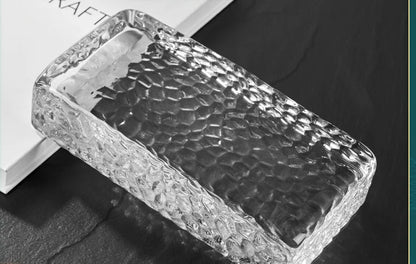 Ultra White Series Solid Hot Melt Crystal Brick Glass Brick Partition Wall Transparent Square