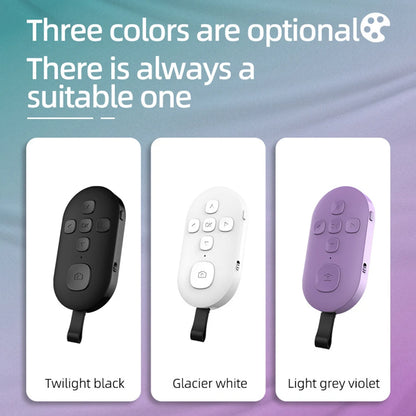 Rechargeable Bluetooth Remote Controller 7 Buttons For iPhone Android Mobile Phone Selfie Photo Shutter For Tiktok Page Turning