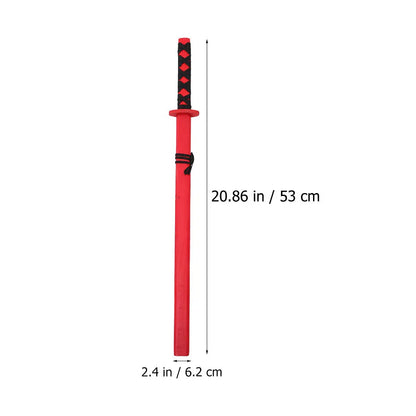 3pcs Japanese Wooden Katana Sword Toy Children Training Sword Knife Cosplay Performance Props Kids Toys