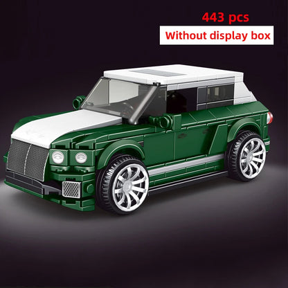 Technical Moc Car City Speed Champion Sports Car Racing Vehicle Building Blocks Brick Educational Construction Toys