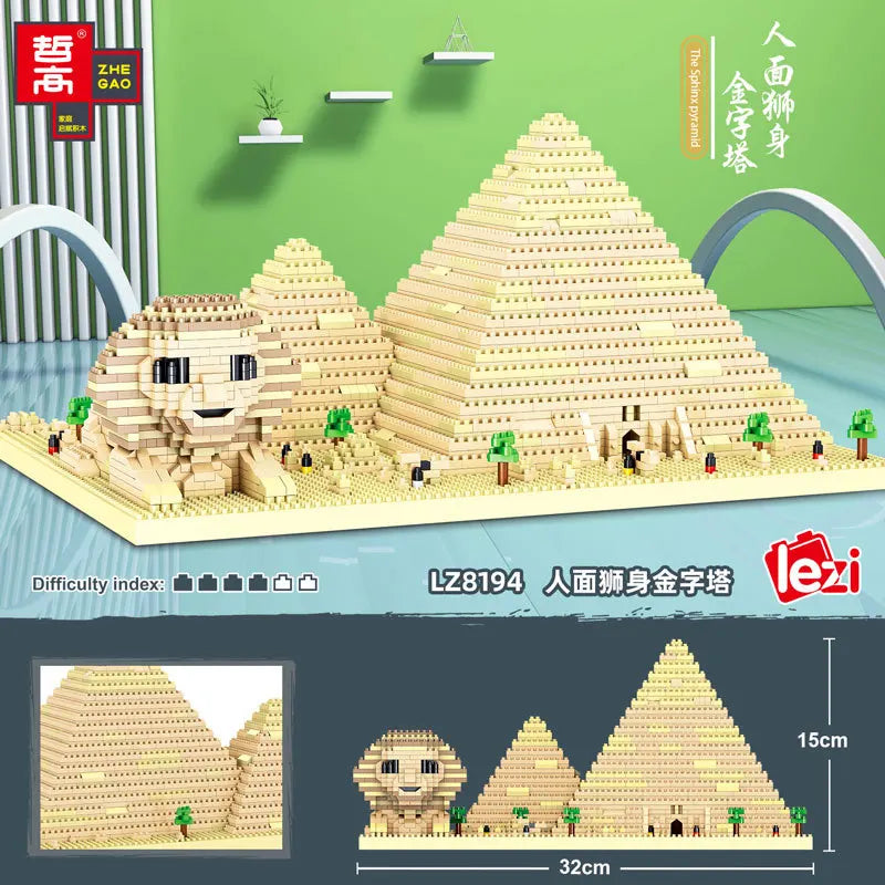 3585pcs World Architecture Model Building Blocks Paris Eiffel Tower Diamond Micro Construction Bricks DIY Toys for Children Gift