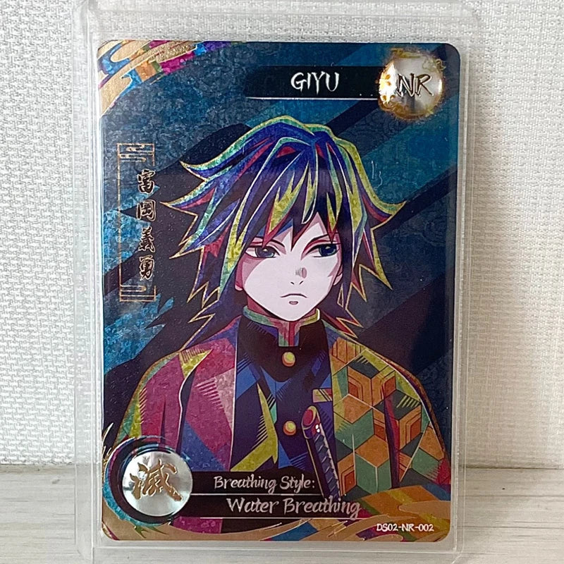 Anime Demon Slayer Agatsuma Zenitsu Hashibira Inosuke Tomioka Giyuu Rengoku Kyoujurou Collectible Card Birthday Gifts Toys