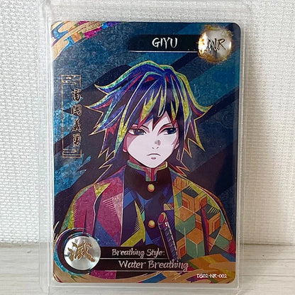 Anime Demon Slayer Agatsuma Zenitsu Hashibira Inosuke Tomioka Giyuu Rengoku Kyoujurou Collectible Card Birthday Gifts Toys