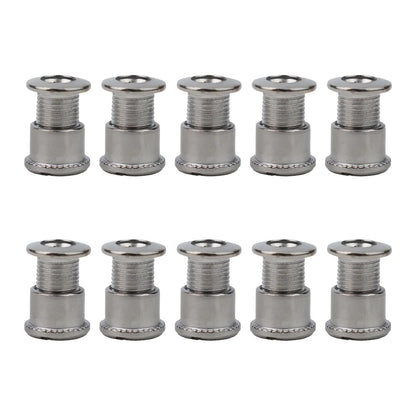 10 piezas de pernos para bielas de bicicleta, pernos simples, dobles y triples, tornillos de acero para platos y platos, tornillos para platos y tuercas, accesorios para bicicletas