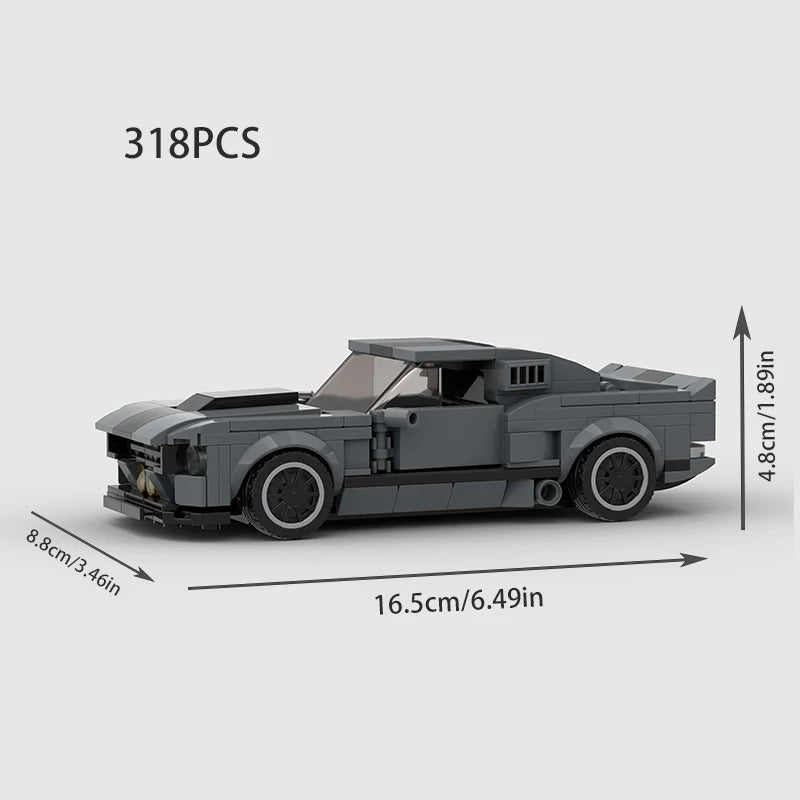 Supercar City Speed Champions Car Racing Building Blocks MOC GT500 Racers World Famous Vehicle Technique Bricks Kids Toy Gift