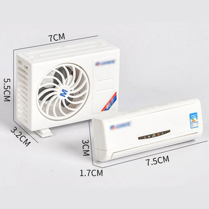 Air Conditioning Car Air Conditioner Shape Model Dashboard Ornaments Solar Powered Air Vent Clip Vehicle Decoration