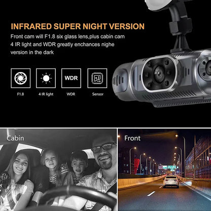 4 Channel Dash Cam for Cars 4*1080P WIFI Control Video Recorder 360° Car DVR Rear View Camera 24H Parking Monitor Car Assecories