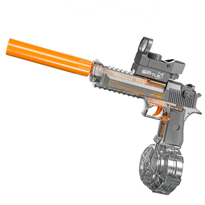 Transparent Sand Eagle Linkage Version Electric Water Gun Large Capacity Continuous Shot Water Fight Water Gun Toys