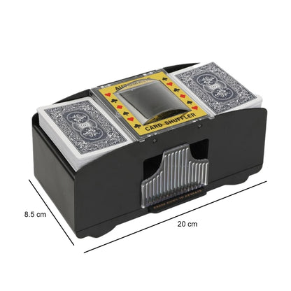 2024 New Automatic Poker Card Shuffler Board Games Battery Operated Playing Cards Shuffle 2 Deck Automatic Hand Crank