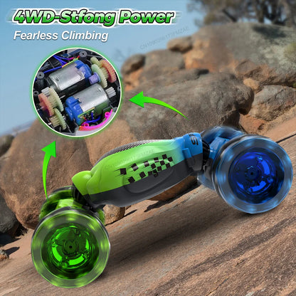 Remote Control Car Toy for Boys and Girls Gesture Sensing RC Stunt Car 4WD Transform Drift RC Cars with Lights Birthday Gift Kid