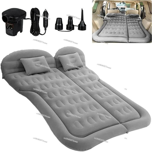 SUV Air Mattress for Camping, Thick Inflatable Car Pillow with Air Pump, Portable Sleeping Pad