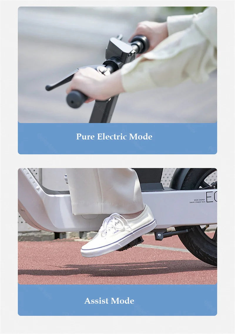 2024 New Women's Electric Bike For Adults 48v 350w Mobility Scooters For Travel With Baby Seat Mimi Velo Bicycle
