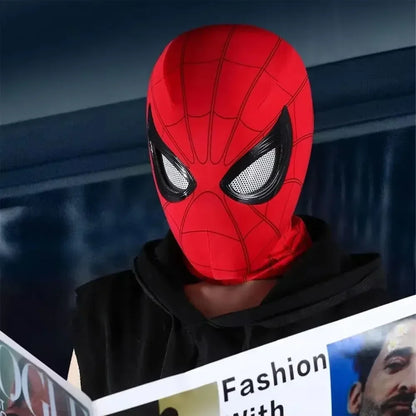 Spiderman Toy Mask Eye Movable Launcher Soft Bullet Gun Suction Cup Ejection action figure spider man Masks Kids Christmas Gifts
