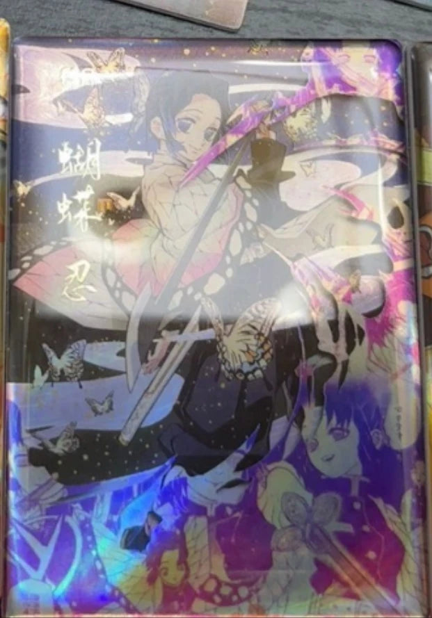 Anime Demon Slayer Kamado Tanjirou Kochou Shinobu Kanroji Mitsuri Iguro Obanai Collection Cards Christmas Birthday Gifts Toys