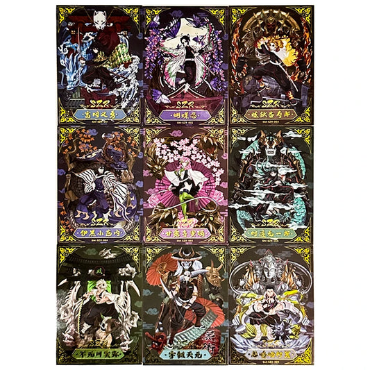 Anime Demon Slayer SZR Series Collectible Card Kochou Shinobu Kanroji Mitsuri Rengoku Kyoujurou Birthday Gifts Children's Toys