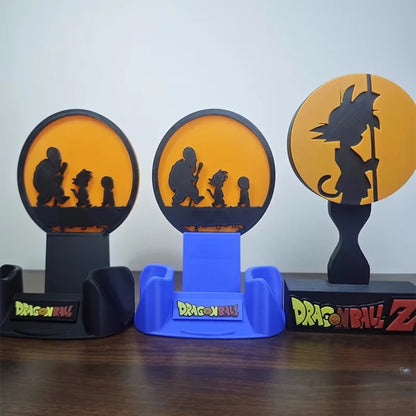 Anime Dragon Ball Z Figure Goku Ps5 Game Controller Stand Creative Headphones Bracket Desktop Ornaments Toy Gifts Handle Bracket