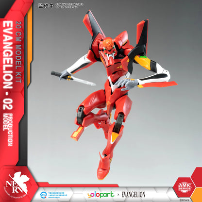 Figuras de juguete EVANGELION de Neon Genesis de YOLOPARK, serie AMK EVA -00 01 02, modelo de producción de 20 cm, juguetes para niños y adultos