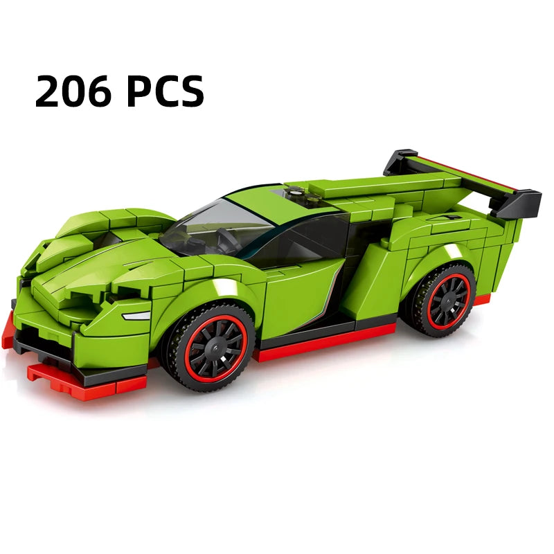 67 models City Racing Car Speed Champions Sports Building Blocks Bricks Classic Rally Super Racers F1 Great Vehicles kits toys