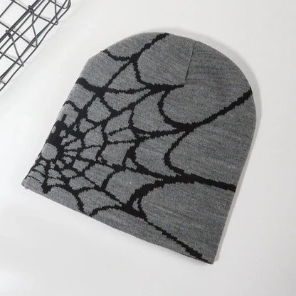 Unisex Knitting Cap Spider Men Women Luxury Beanie Caps Y2k Warm Fashion Versatile Ins Pullover Hiphop Winter Bonnet