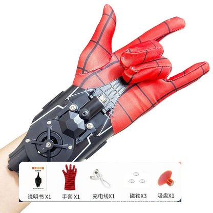 2024 New Spider Man Web Shooters Wrist Launcher Shooters Hot Peter Parker Cosplay Props Shooting Device Toy Set Boy Toy Gift