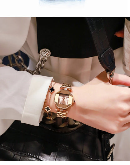 relogio feminino 2024 Luxury Brand Diamond Women Watch Rose Gold Quartz Ladies Wrist Watches Stainless steel Clock Female Watch