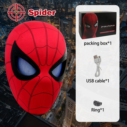 Spiderman Toy Mask Eye Movable Launcher Soft Bullet Gun Suction Cup Ejection action figure spider man Masks Kids Christmas Gifts