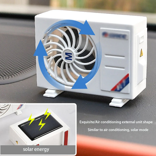 Solar Car Air Freshener Mini Air Conditioning Decorative Aromatherapy Machine Lasting Fragrance Decorative Perfume Decoration