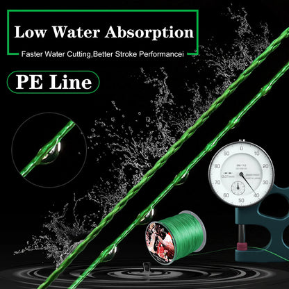 Sougayilang Braided Fishing Line X8 100/300 Drag 22~88LB Multifilament Japanese PE Line for Bass Pike Carp Fishing Accessories