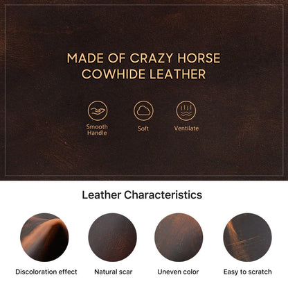 Retro Luxury Genuine Leather 2 Slots Watch Roll Case Travel Portable Organizer Display Storage Box with Pillow Handmade Gifts