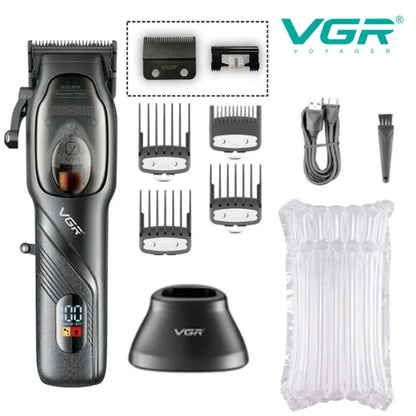 VGR Original Barber Professional Hair Clipper Beard Hair Trimmer For Men Electric Adjustable Haircut Machine Rechargeable V-269