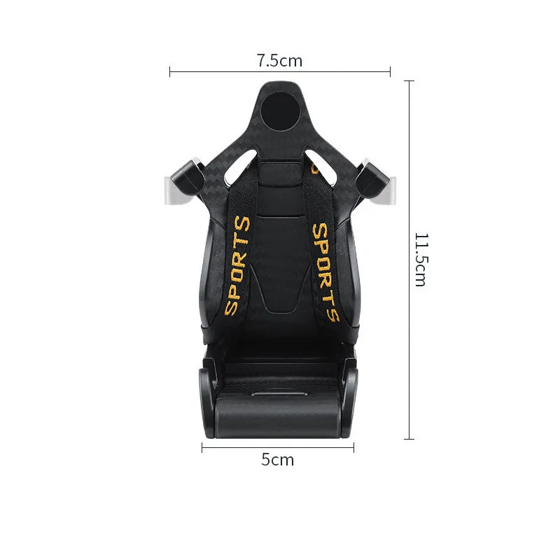 Seat Style Car Phone Holder auto Air Vent mobile phone Clip 360 degree rotatable car cellphone rack for car interior