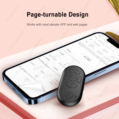 Universal Mobile Phone Selfie Shutter Bluetooth-compatible Remote Control Button For Tik Tok e-book Wireless Controller