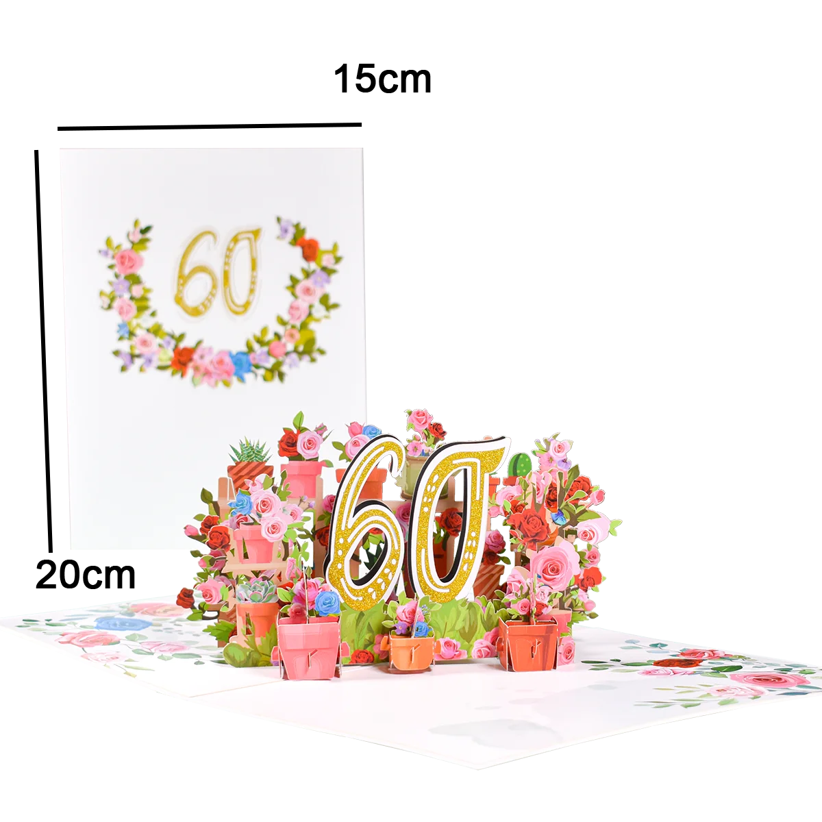 Tarjeta de aniversario emergente con números 1, 10, 28, 21 y 30 en 3D para cumpleaños, bodas