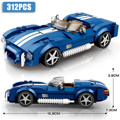 Speed Champions Series Racing Sports Vehiclea Technique Car Supercar Building Blocks Set Bricks Classic MOC Model Toys For Kids