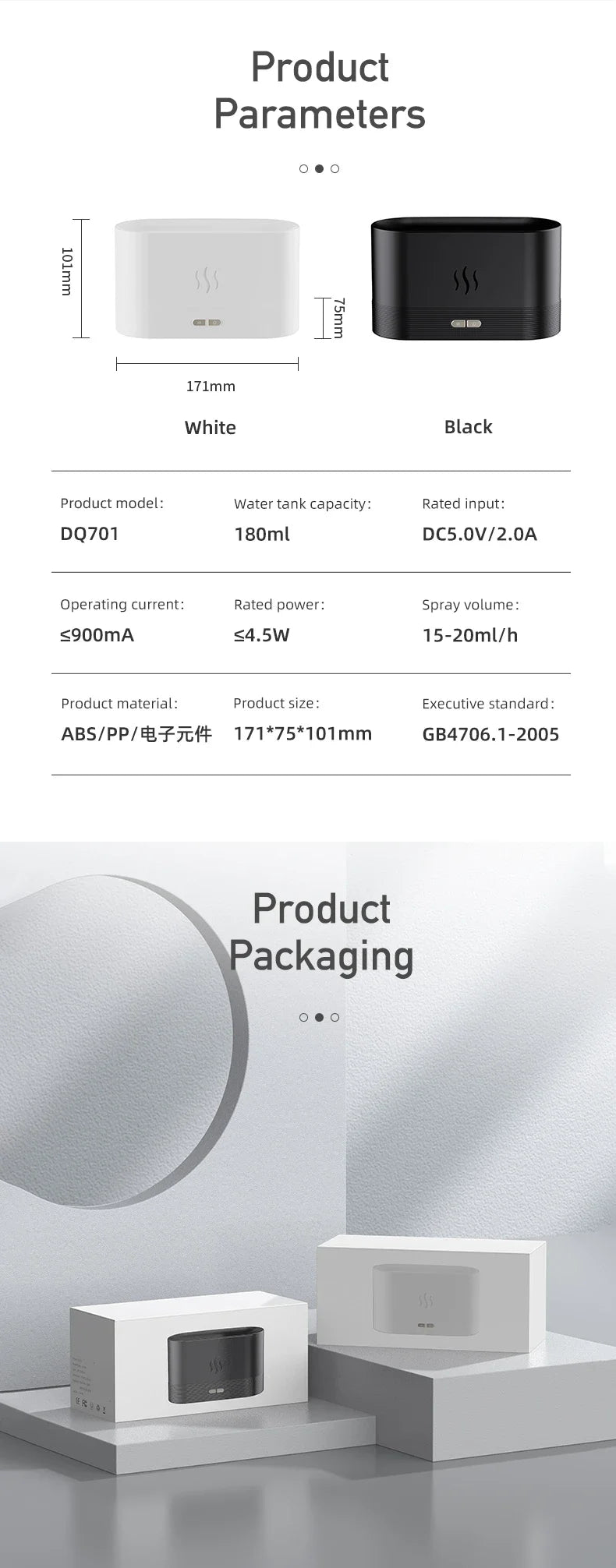Aroma Humidifier air purifier 3D Simulation Flame Lamp Aroma Diffuser Ultrasonic Mist Humidifier For Home Essential Oil Diffuser